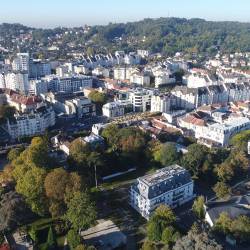 Vue aérienne du centre ville