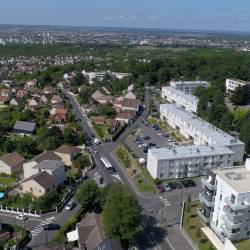 Vue aérienne quartier du moulin