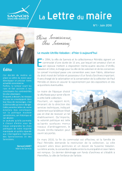 lettre du maire