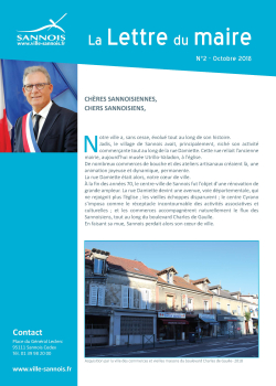 lettre du maire octobre 2018