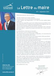 Lettre du maire sept 2023